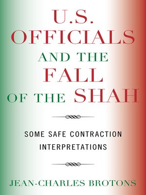 cover image of U.S. Officials and the Fall of the Shah